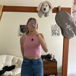 Pink crop top
